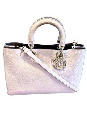 Dior leather Lady Diorissimo - Large Size Tote - Pink & Brown (Pre-owned)